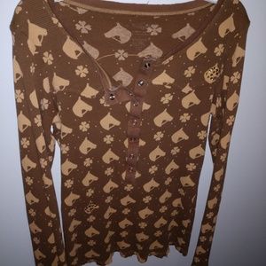 Western horse head knit top